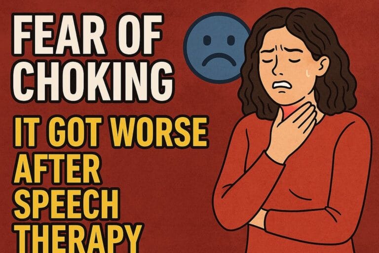Why Speech Therapy Might Not Work for Everyone With Fear of Choking Fear of Choking